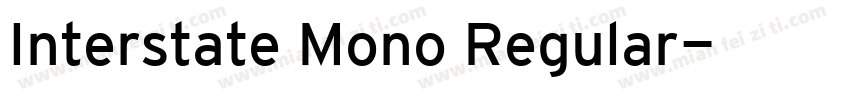 Interstate Mono Regular字体转换